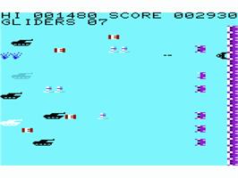 In game image of Battle Zone on the Commodore VIC-20.