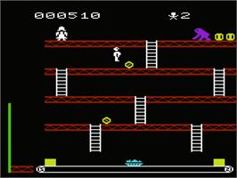 In game image of Crazy Kong (Udo Gertz) on the Commodore VIC-20.