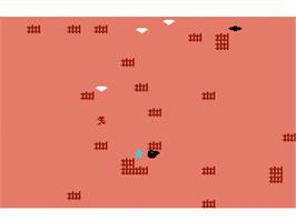 In game image of Diamond Hunt on the Commodore VIC-20.