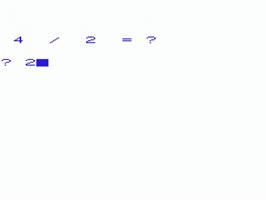 In game image of Do Your Sums on the Commodore VIC-20.