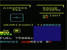 In game image of Flight Zero - One Five on the Commodore VIC-20.