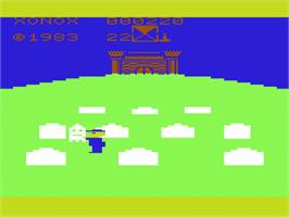 In game image of Ghost Manor on the Commodore VIC-20.