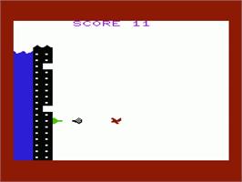 In game image of Hydro Blast on the Commodore VIC-20.