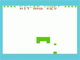 In game image of Killer Comet on the Commodore VIC-20.