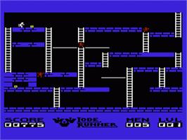 In game image of Lode Runner on the Commodore VIC-20.