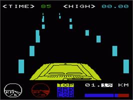 In game image of Midnight Drive on the Commodore VIC-20.