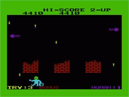 In game image of Money Wars on the Commodore VIC-20.