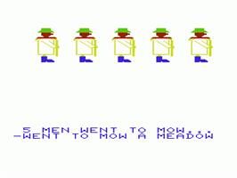 In game image of One Man on the Commodore VIC-20.