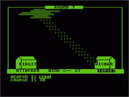 In game image of Ouranos on the Commodore VIC-20.