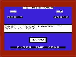 In game image of Oz History on the Commodore VIC-20.