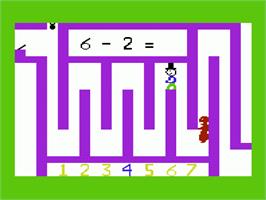 In game image of Pixie Maze on the Commodore VIC-20.