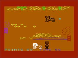 In game image of Safari on the Commodore VIC-20.