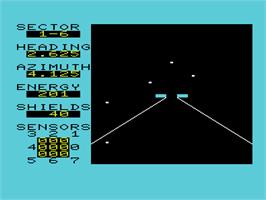 In game image of Shootout At The Ok Galaxy on the Commodore VIC-20.
