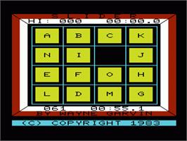 In game image of Slider on the Commodore VIC-20.