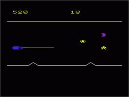In game image of Space Adventure on the Commodore VIC-20.