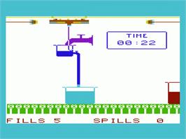 In game image of Spills And Fills on the Commodore VIC-20.