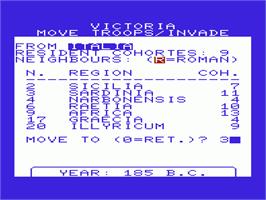 In game image of Victoria - Gold Edition on the Commodore VIC-20.