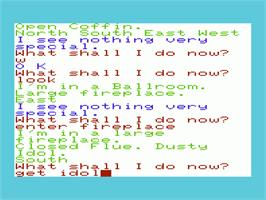 In game image of Voodoo Castle on the Commodore VIC-20.