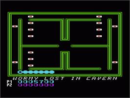 In game image of Wormy on the Commodore VIC-20.