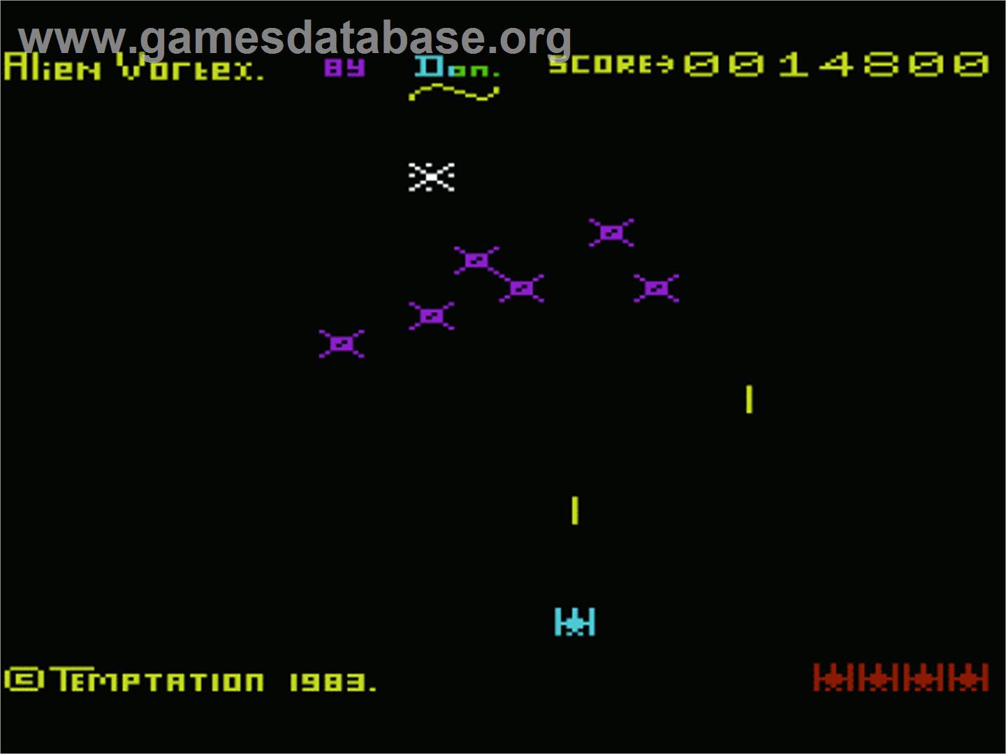 Alien Vortex - Commodore VIC-20 - Artwork - In Game