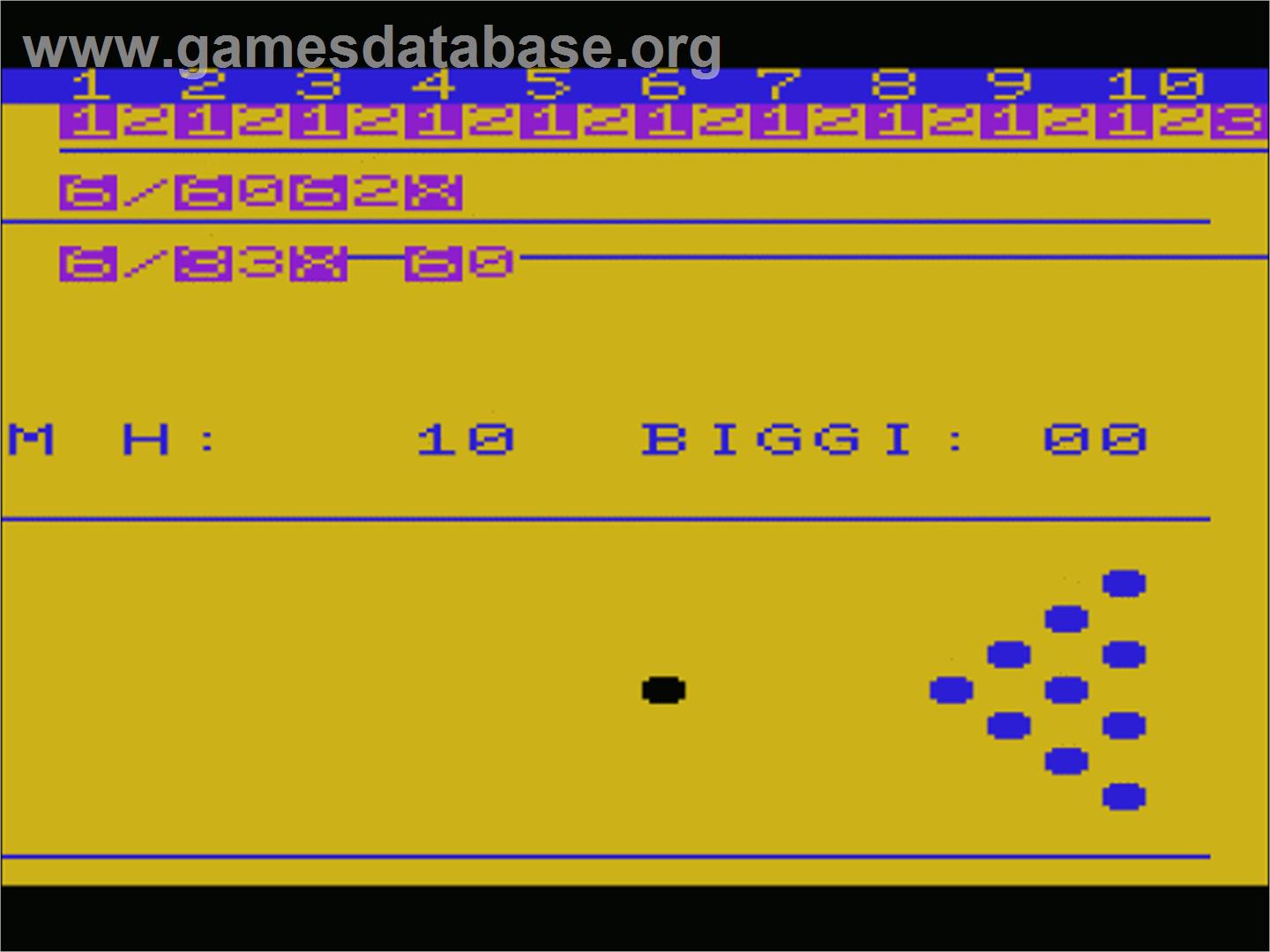 Bowling Champ - Commodore VIC-20 - Artwork - In Game