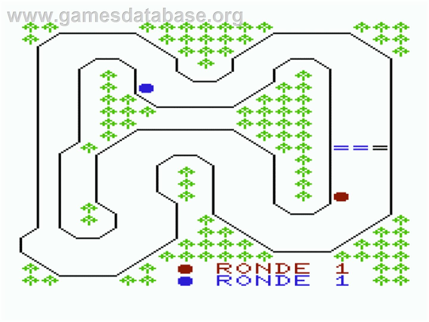 Car Race - Commodore VIC-20 - Artwork - In Game