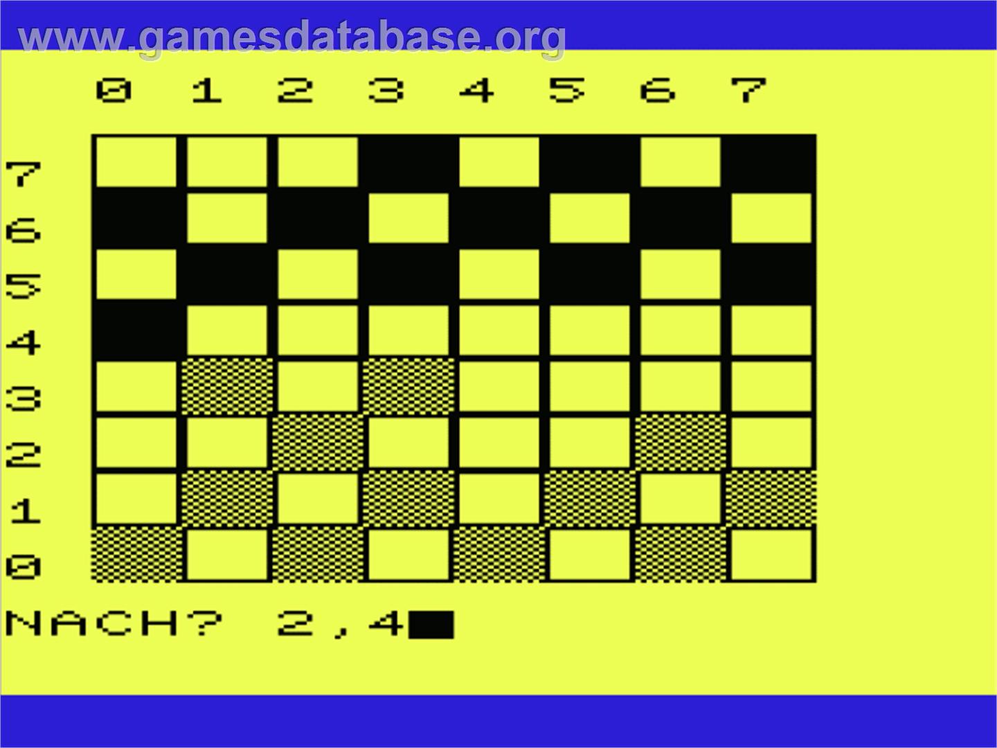 Checkers - Commodore VIC-20 - Artwork - In Game
