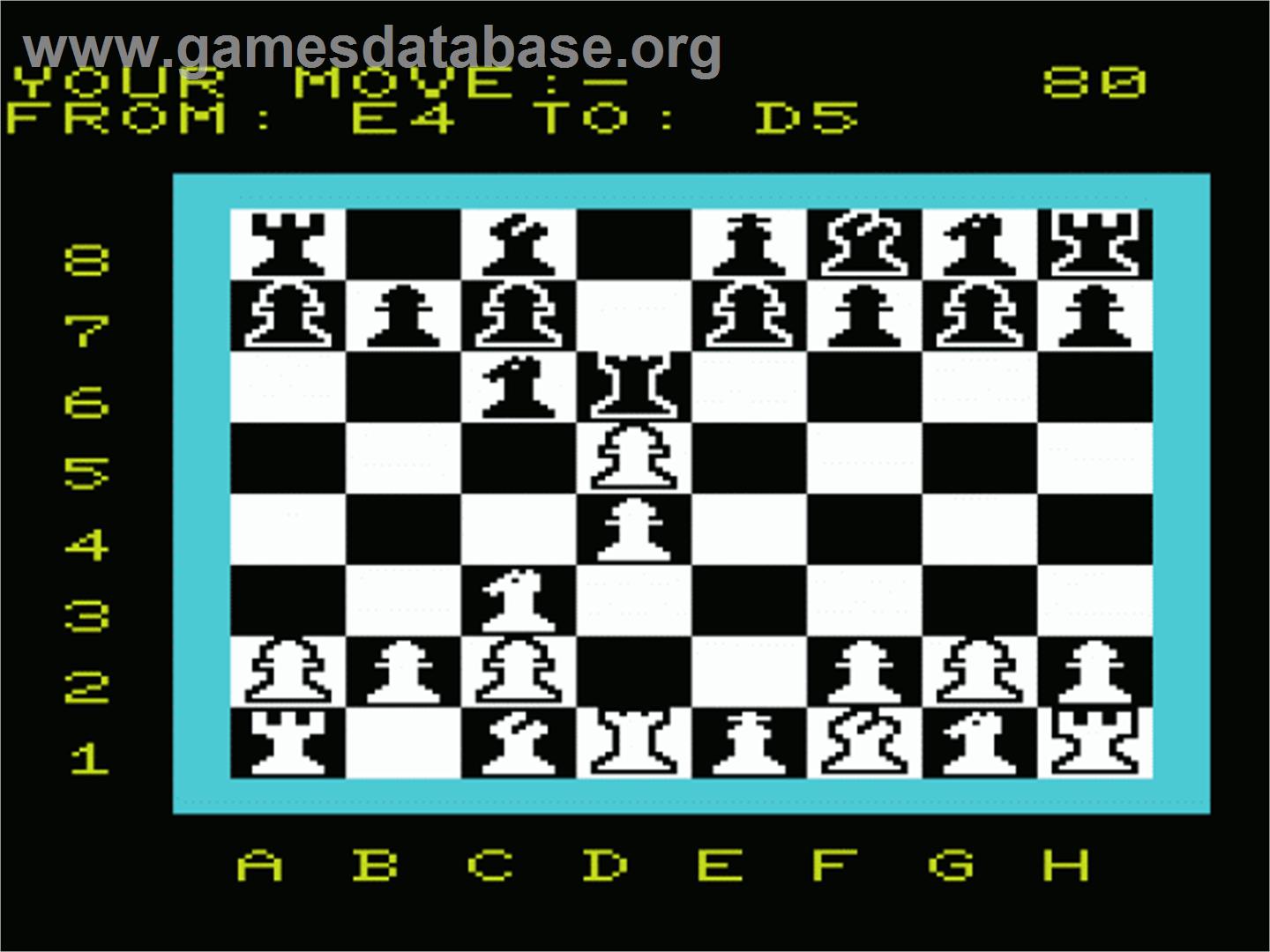 Chess - Commodore VIC-20 - Artwork - In Game
