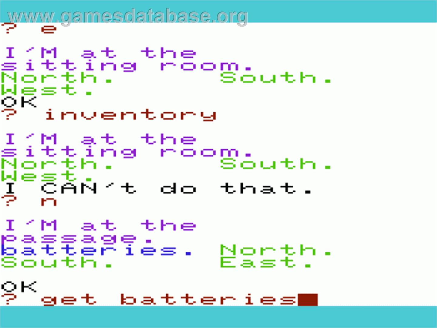 Haunted House - Commodore VIC-20 - Artwork - In Game
