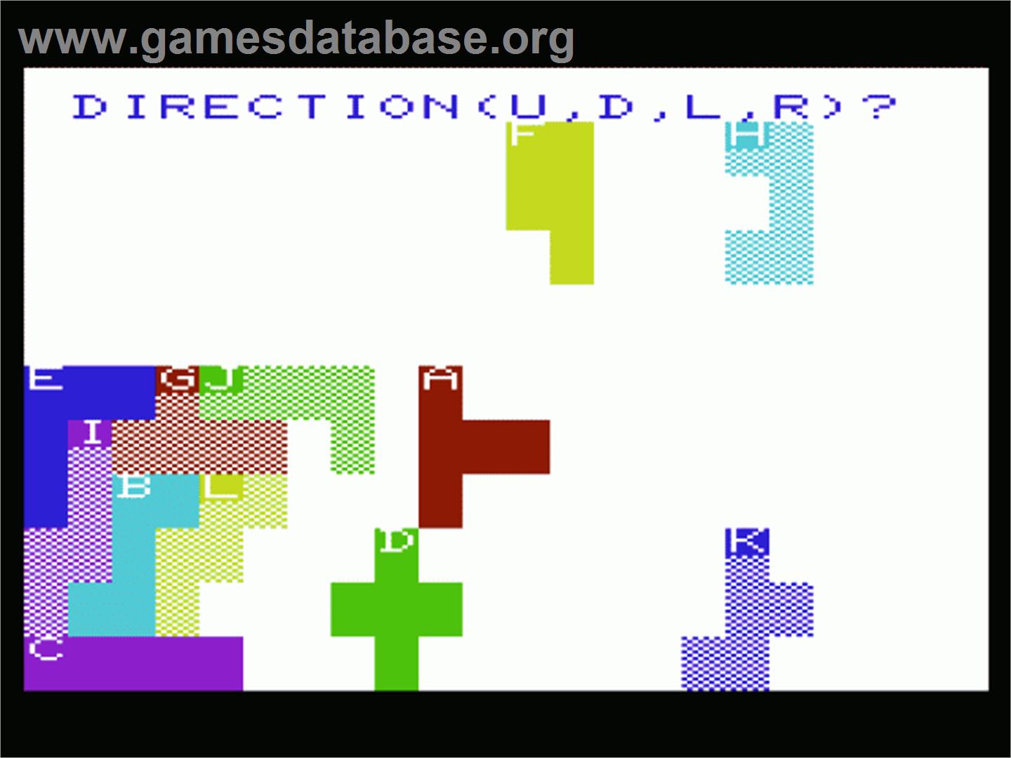 Jigsaw - Commodore VIC-20 - Artwork - In Game