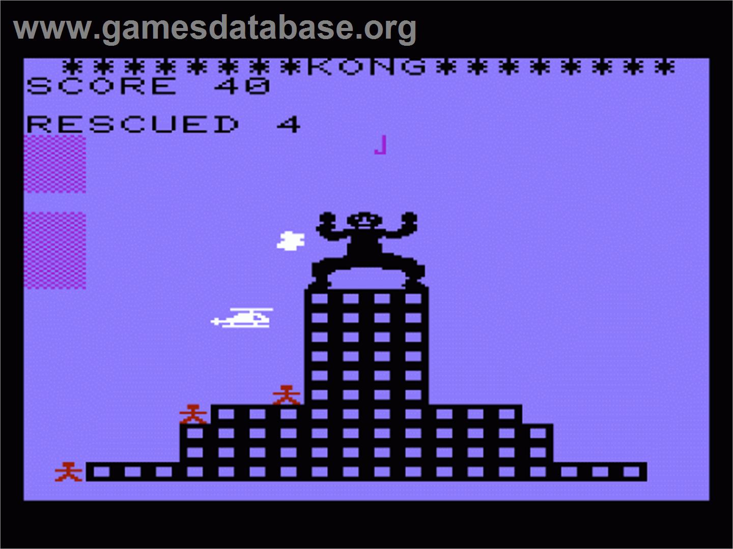 Kong - Commodore VIC-20 - Artwork - In Game