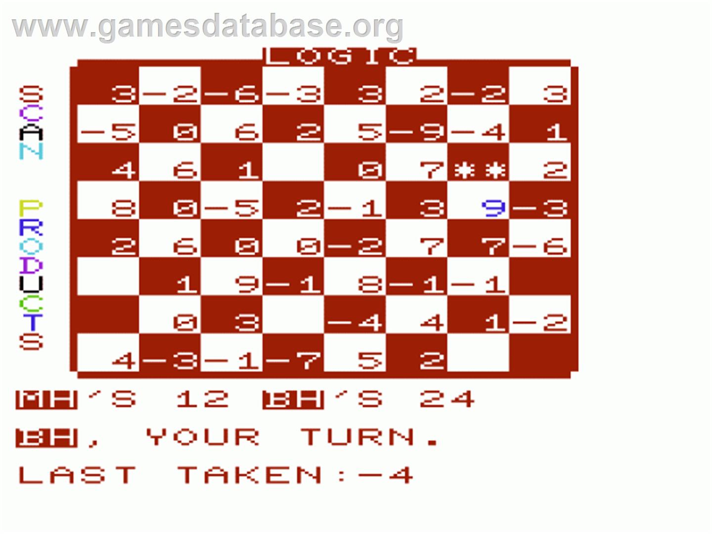 Logic - Commodore VIC-20 - Artwork - In Game