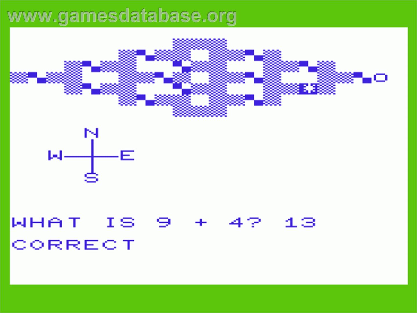 Maths Maze - Commodore VIC-20 - Artwork - In Game