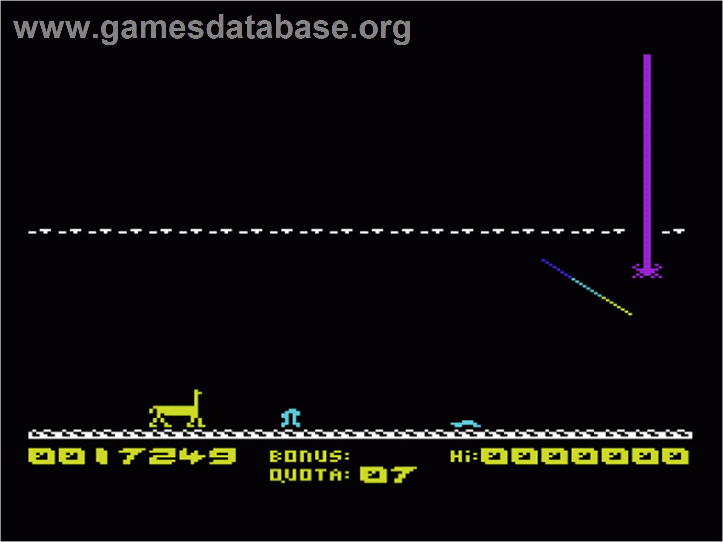 Metagalactic Llamas Battle At The Edge Of Time - Commodore VIC-20 - Artwork - In Game