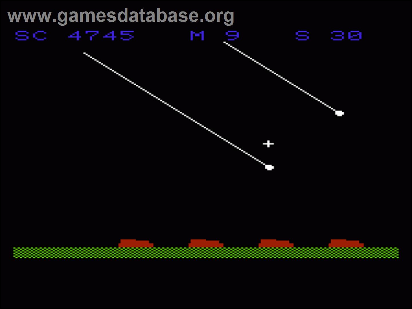Missile Command - Commodore VIC-20 - Artwork - In Game