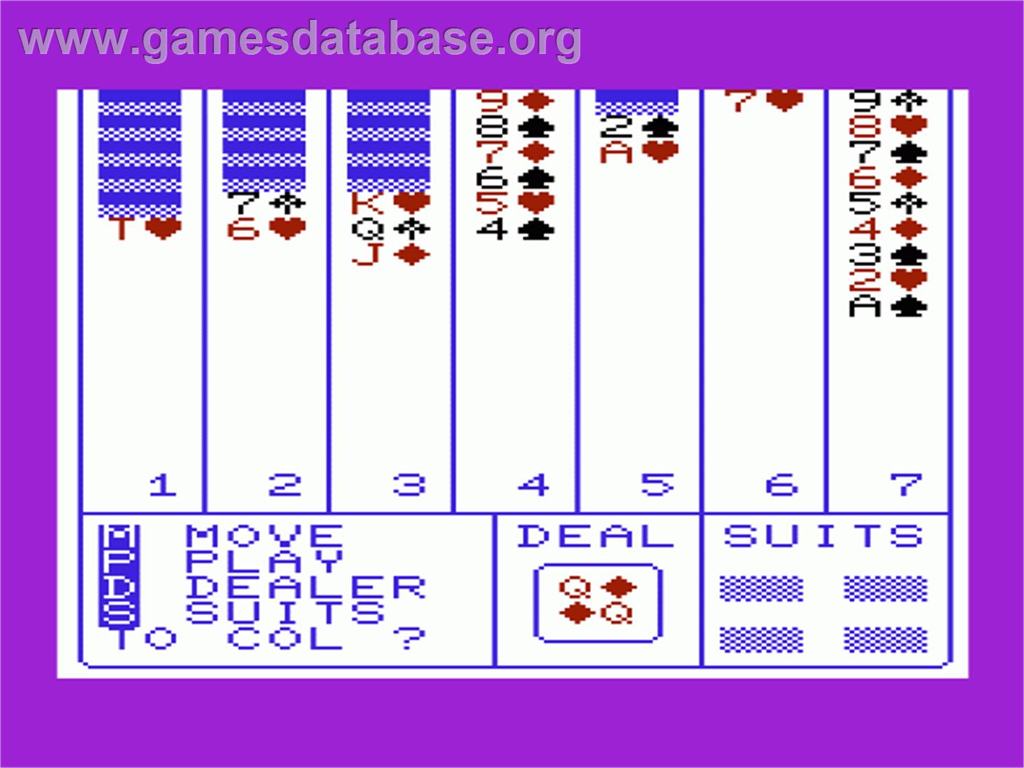 Patience - Commodore VIC-20 - Artwork - In Game
