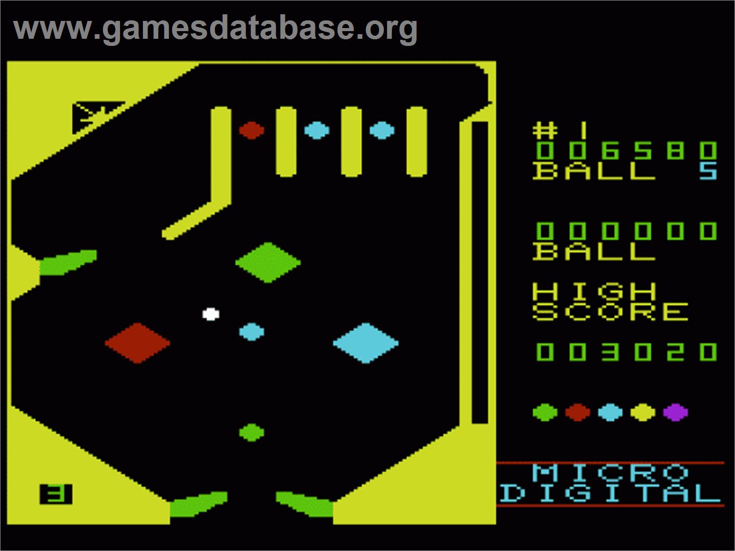 Pinball Wizard - Commodore VIC-20 - Artwork - In Game