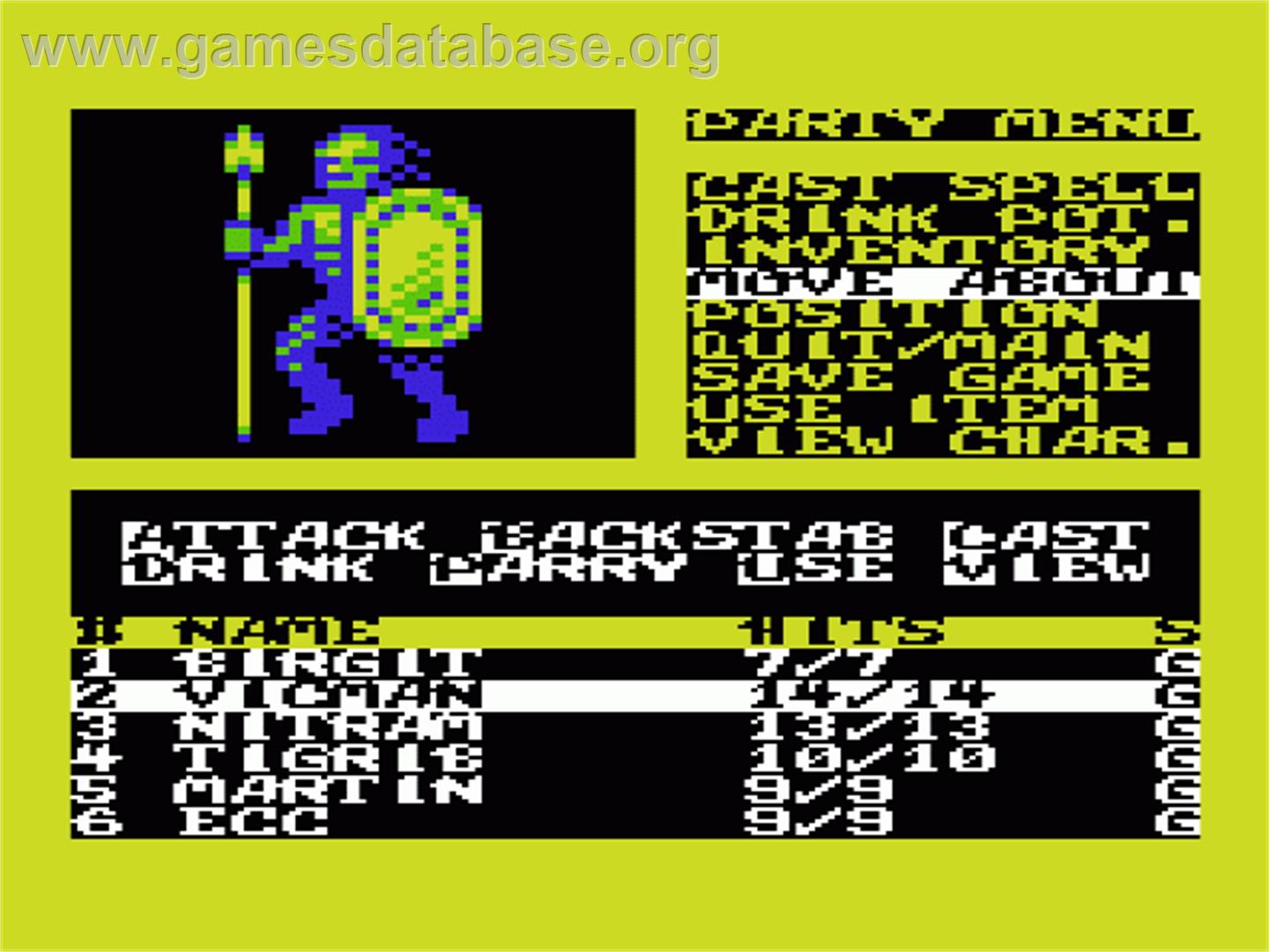 Realms Of Quest 3 - Commodore VIC-20 - Artwork - In Game