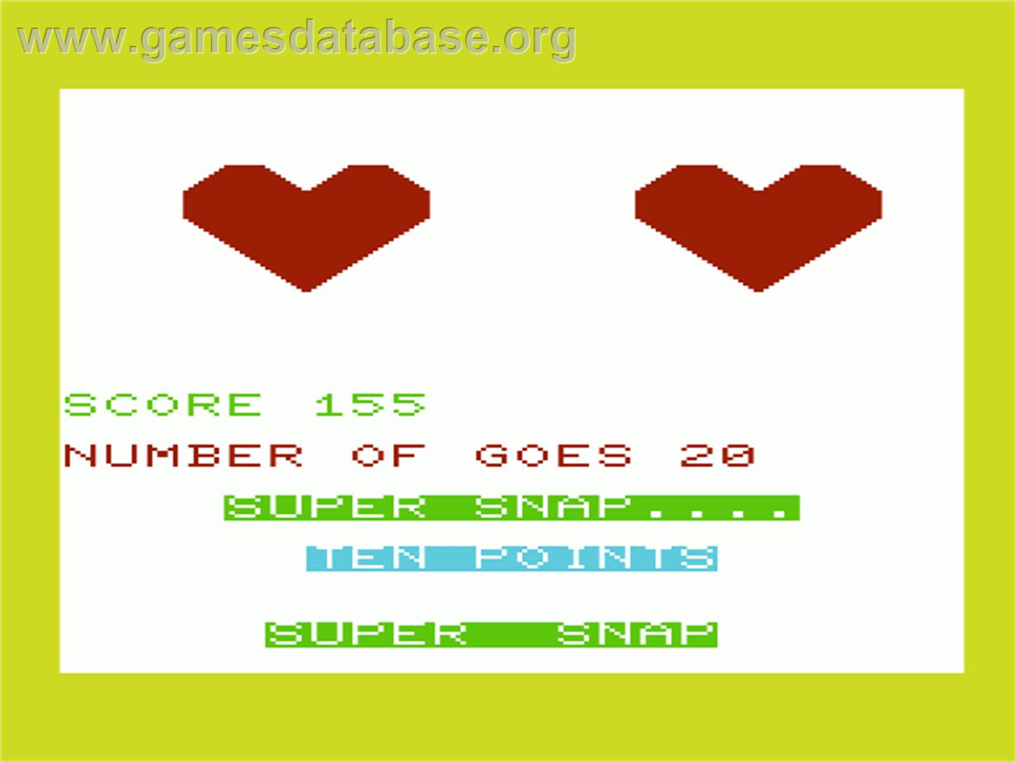 Super Snap - Commodore VIC-20 - Artwork - In Game