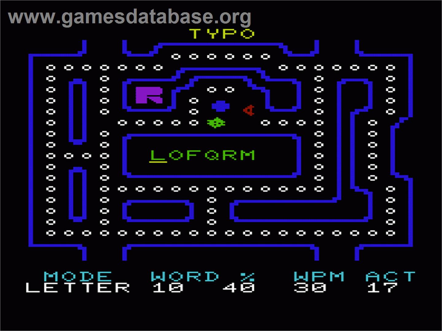 Typo - Commodore VIC-20 - Artwork - In Game