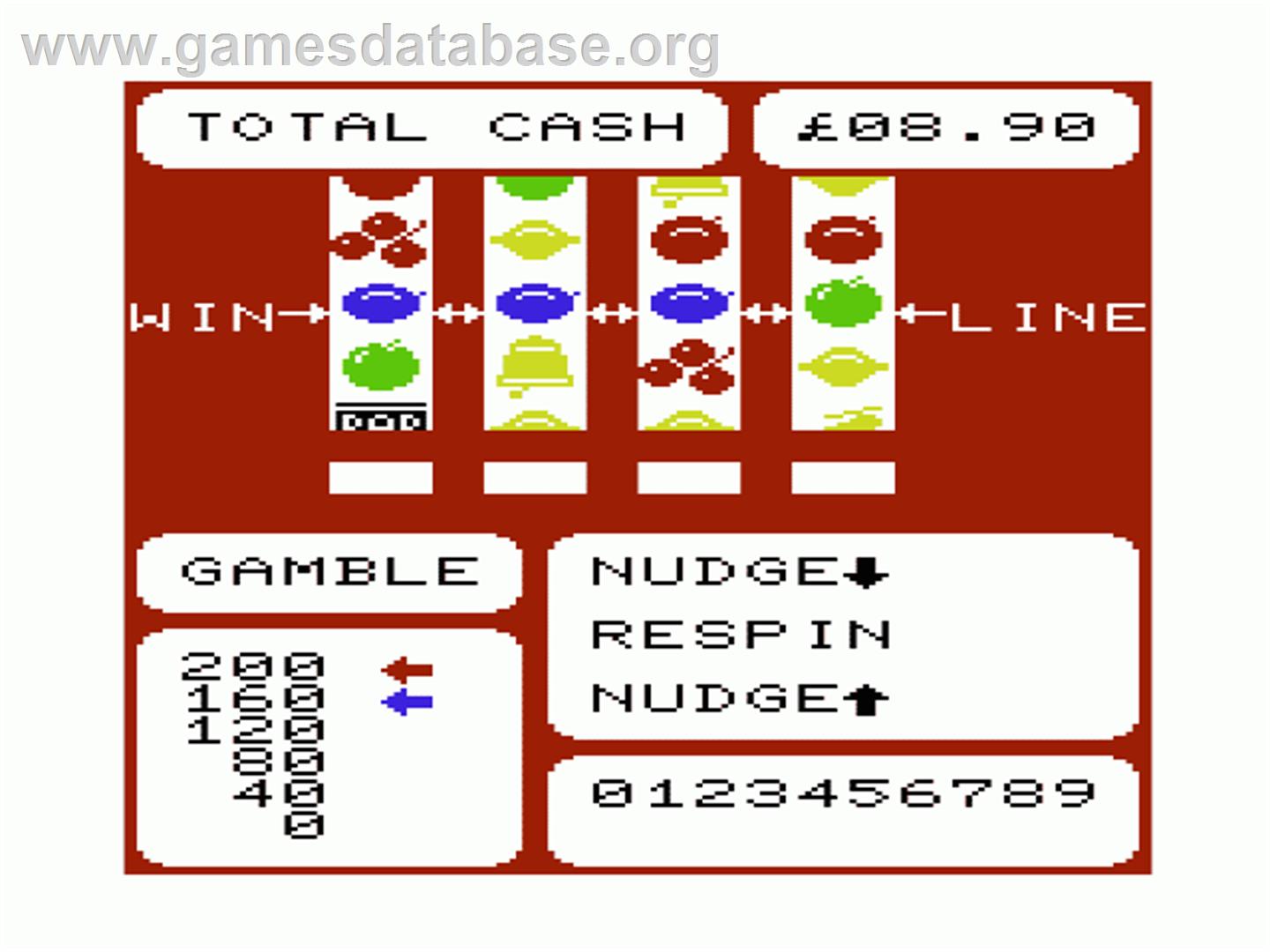 Vegas Jackpot - Commodore VIC-20 - Artwork - In Game