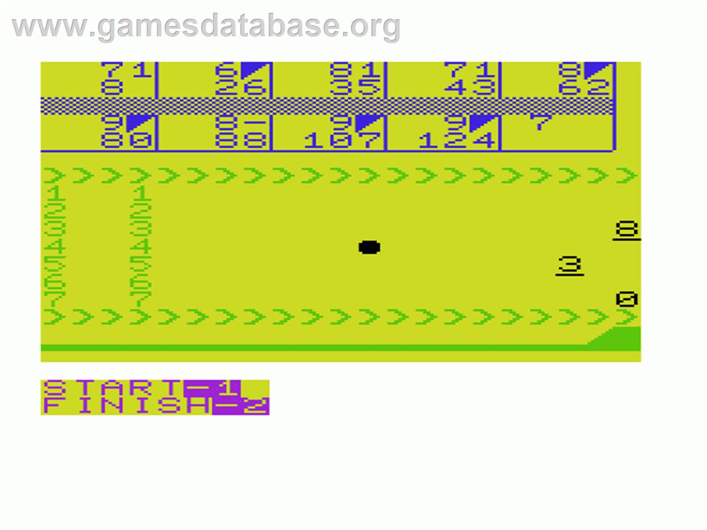 Vic Bowling - Commodore VIC-20 - Artwork - In Game