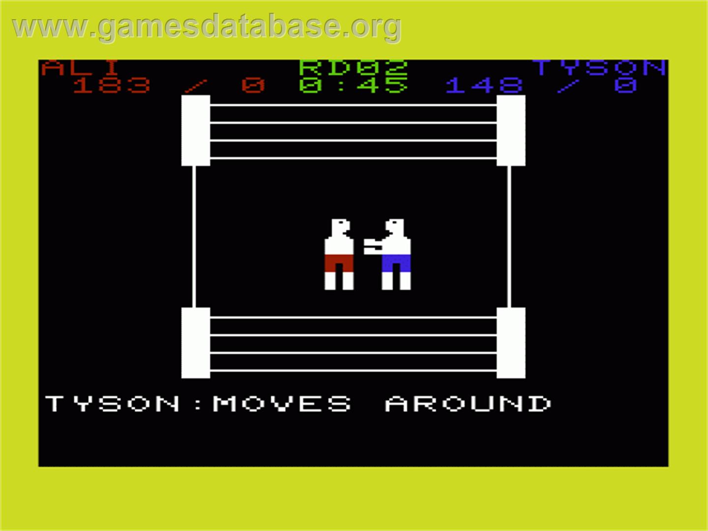 Vicside Boxing - Commodore VIC-20 - Artwork - In Game