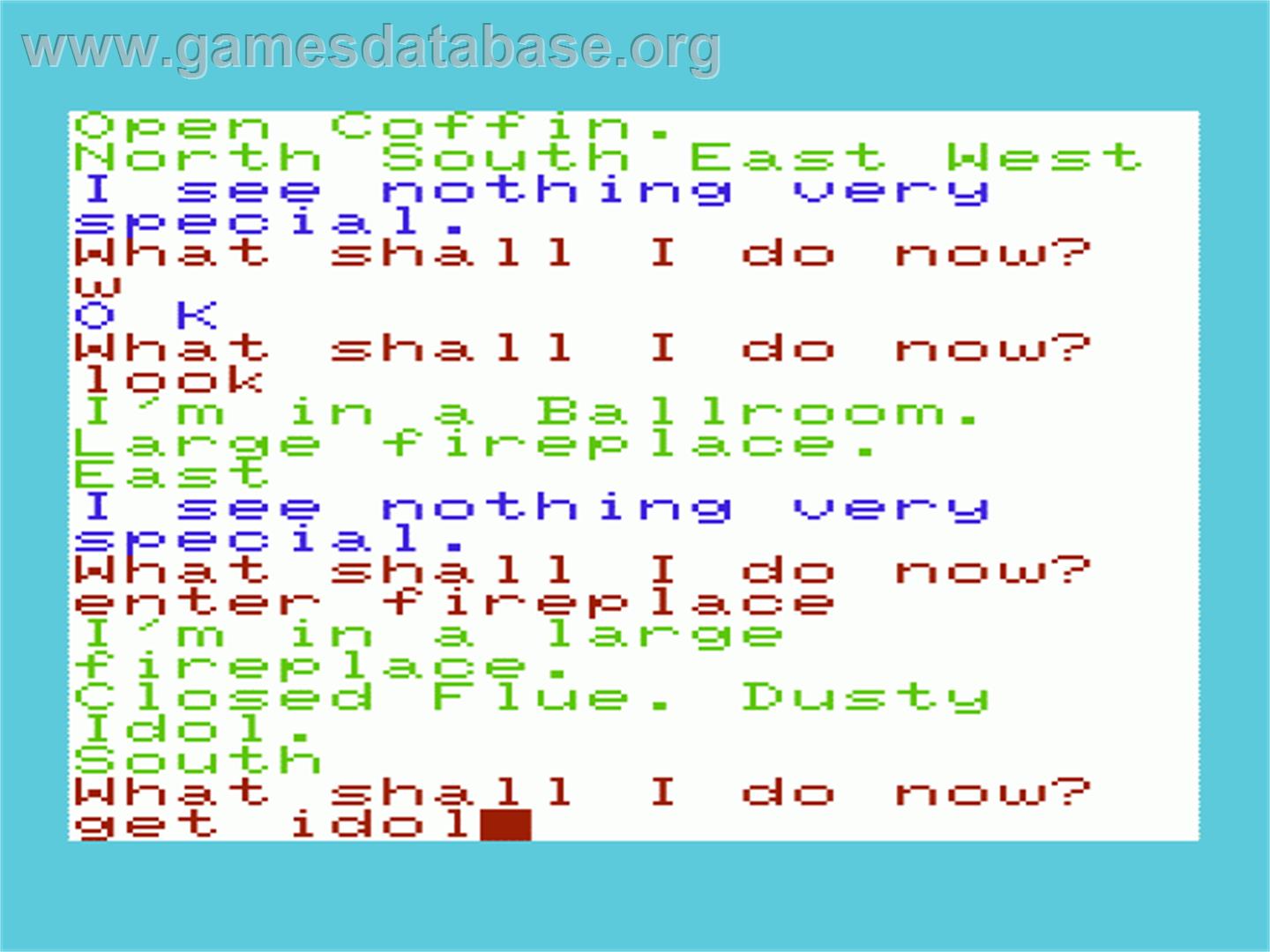 Voodoo Castle - Commodore VIC-20 - Artwork - In Game