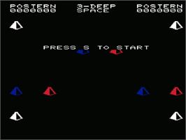 Title screen of 3-deep Space on the Commodore VIC-20.