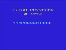 Title screen of Acey Ducey on the Commodore VIC-20.
