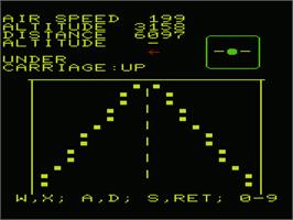 Title screen of Airplane on the Commodore VIC-20.