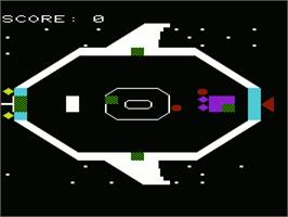 Title screen of Alien Overun on the Commodore VIC-20.