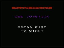 Title screen of Alien Waster on the Commodore VIC-20.