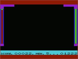 Title screen of Alphoids on the Commodore VIC-20.